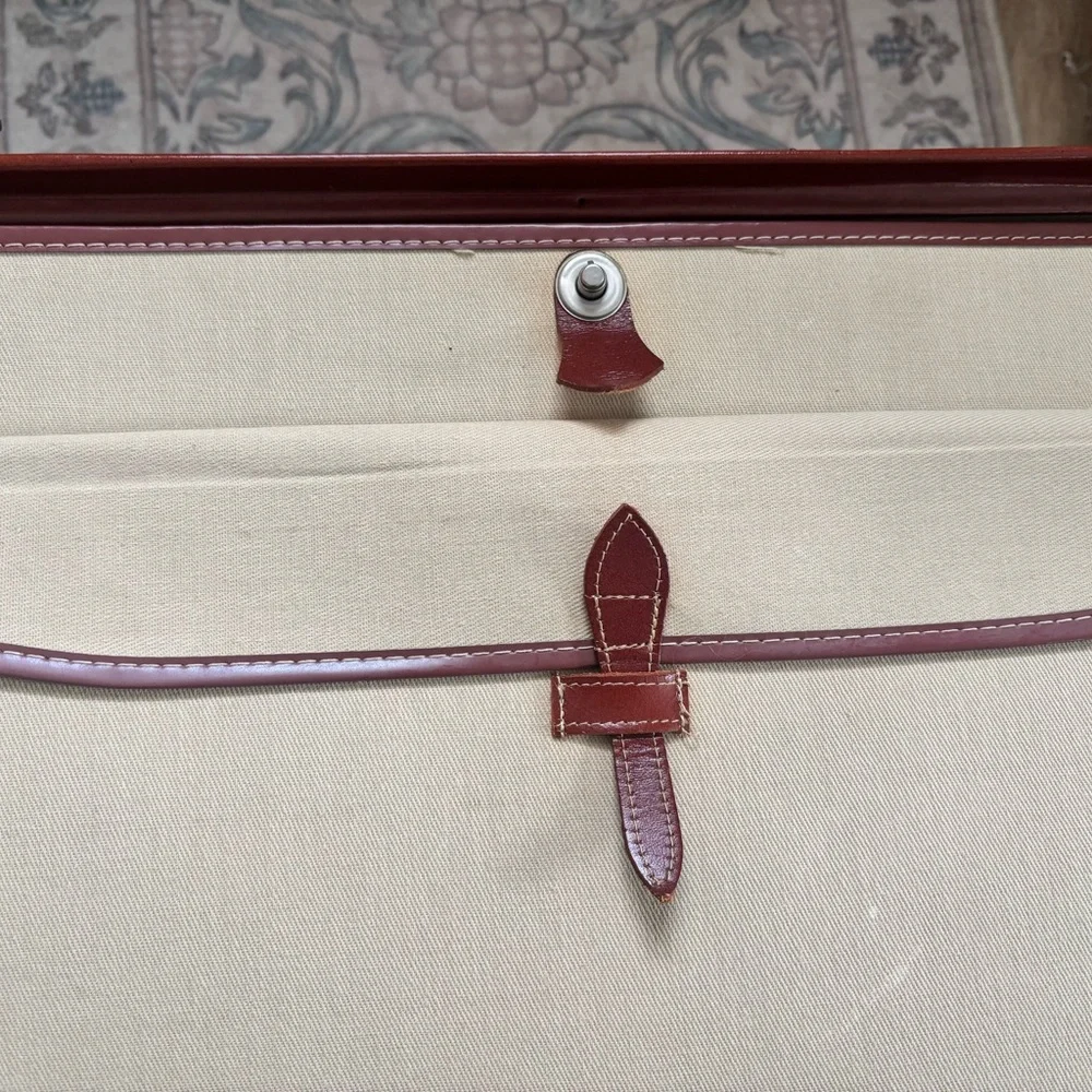 Classic Tan Leather Briefcase